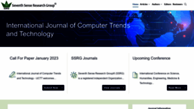 What Ijcttjournal.org website looked like in 2023 (This year)