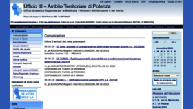 What Istruzionepotenza.it website looked like in 2023 (This year)