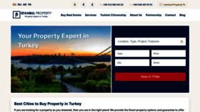 What Istanbulproperty.com website looked like in 2023 (This year)