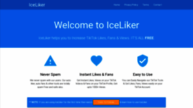 What Iceliker.com website looked like in 2023 (This year)