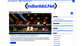 What Indianidol.net website looked like in 2023 (This year)