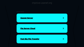 What Improve-usenet.org website looked like in 2023 (This year)