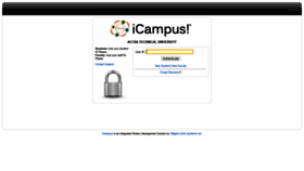 What Icampus.atu.edu.gh website looked like in 2023 (This year)