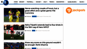 What Indiansportsnews.com website looked like in 2023 (This year)