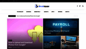 What Iblogtech.com website looked like in 2023 (This year)