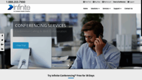 What Infiniteconferencing.com website looked like in 2023 (This year)