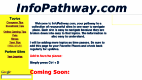 What Infopathway.com website looked like in 2011 (13 years ago)