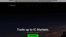 What Icmarkets.eu website looked like in 2023 (This year)