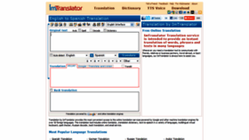 What Imtranslator.com website looked like in 2023 (This year)