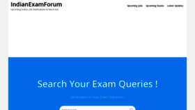 What Indianexamforum.com website looked like in 2023 (This year)