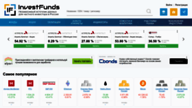 What Investfunds.ru website looked like in 2023 (This year)