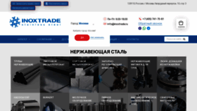 What Inoxtrade.ru website looked like in 2023 (This year)