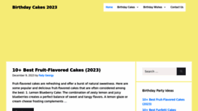 What Ibirthdaycake.com website looked like in 2023 (This year)