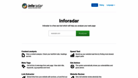 What Inforadar.ru website looked like in 2023 (This year)