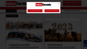 What Indiancurrents.org website looks like in 2024 