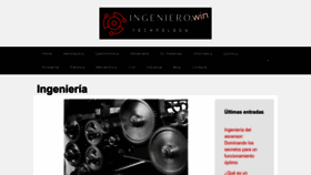 What Ingeniero.win website looks like in 2024 