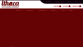 What Ithacacityschools.org website looks like in 2024 