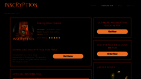 What Inscryptionfree.com website looks like in 2024 