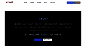 What Iptv66.com website looks like in 2024 