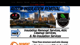 What Insulationremovalaustin.com website looks like in 2024 