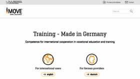 What Imove-germany.de website looks like in 2024 