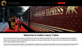 What Indianluxurytrains.com website looks like in 2024 