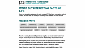 What Interestingfactsworld.com website looks like in 2024 