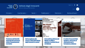 What Istitutodeglinnocenti.it website looks like in 2024 