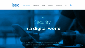 What Isec.pl website looks like in 2024 