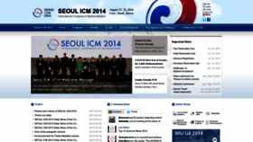What Icm2014.org website looks like in 2024 