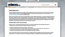 What Interia.tv website looks like in 2024 