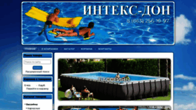 What Intex-don.ru website looks like in 2024 
