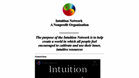 What Intuition.org website looks like in 2024 