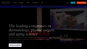What Imcas.com website looks like in 2024 