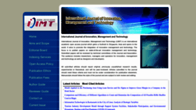 What Ijimt.org website looks like in 2024 