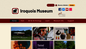 What Iroquoismuseum.org website looks like in 2024 