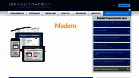 What Immigrationdirect.com website looks like in 2024 