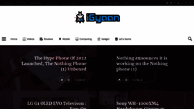 What Igyaan.in website looks like in 2024 