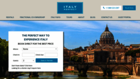 What Italyperfect.com website looks like in 2024 