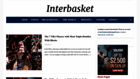 What Interbasket.net website looks like in 2024 