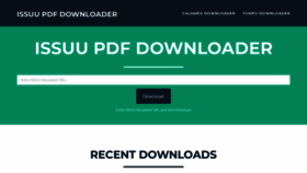 What Issuu.pdf-downloader.com website looks like in 2024 