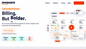 What Invoicera.com website looked like in 2024 (1 year ago)