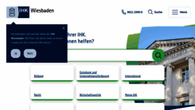 What Ihk-wiesbaden.de website looks like in 2024 