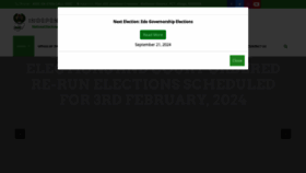 What Inecnigeria.org website looked like in 2024 (1 year ago)