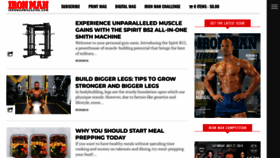 What Ironmanmagazine.com website looks like in 2024 