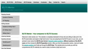 What Ielts-mentor.com website looks like in 2024 