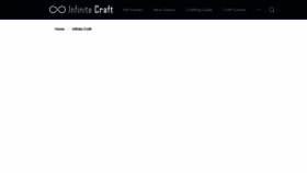 What Infinite-craft.io website looks like in 2024 