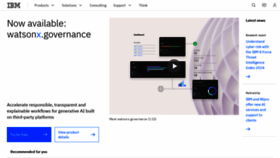 What Ibm.co website looks like in 2024 