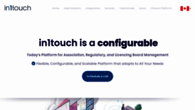 What In1touch.org website looked like in 2024 (2 years ago)