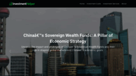 What Investmenthelper.org website looks like in 2024 